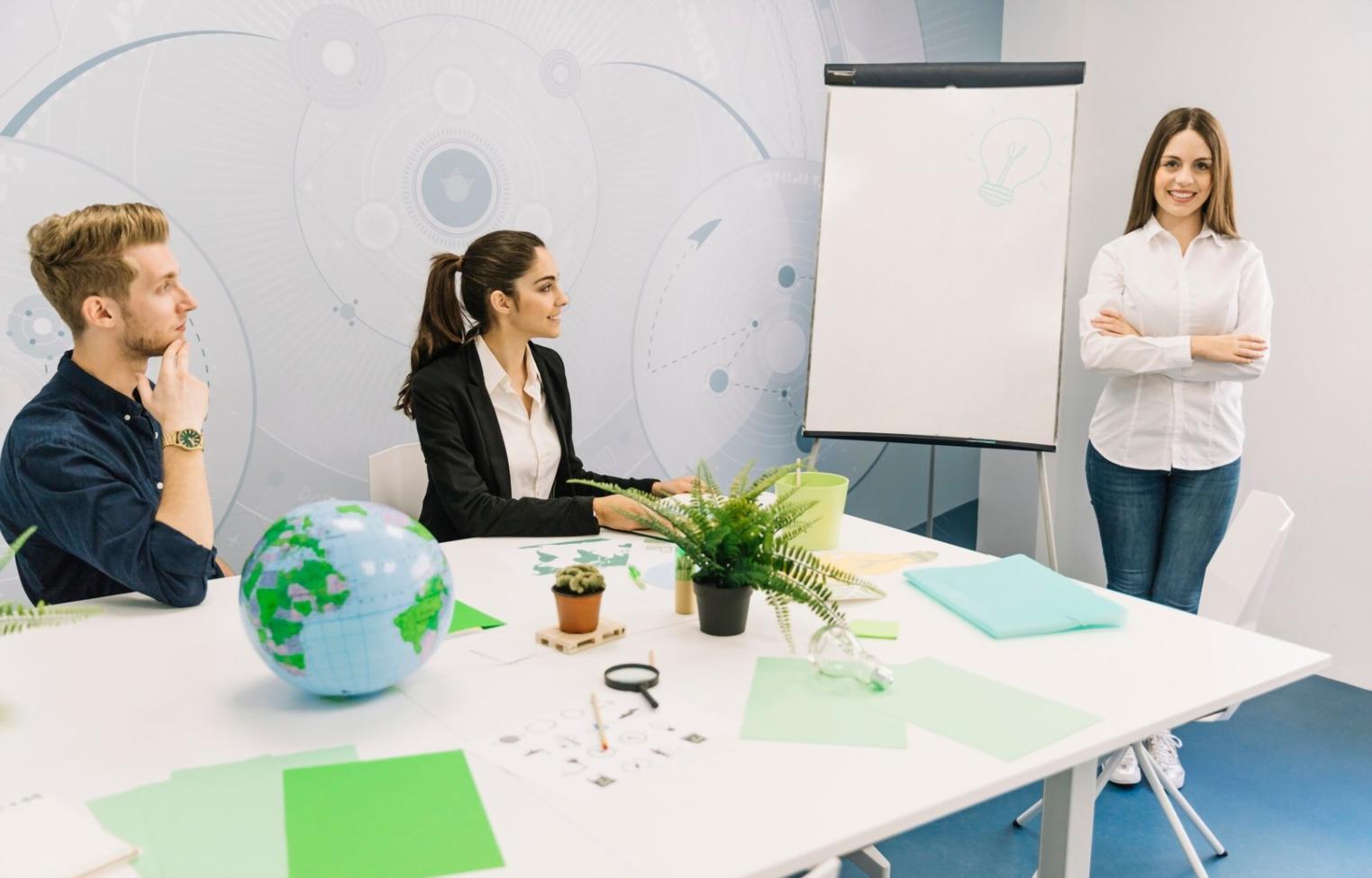 Session de formation en analyse financière en groupe